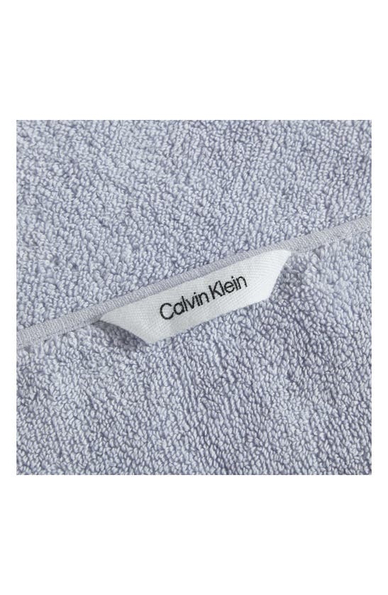 Shop Calvin Klein Entwine 3-piece Towel Set In Pastel Blue