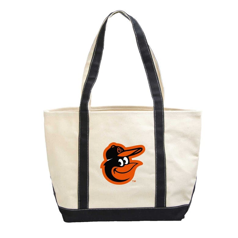 Shop Logo Brands Baltimore Orioles Canvas Tote Bag In Black