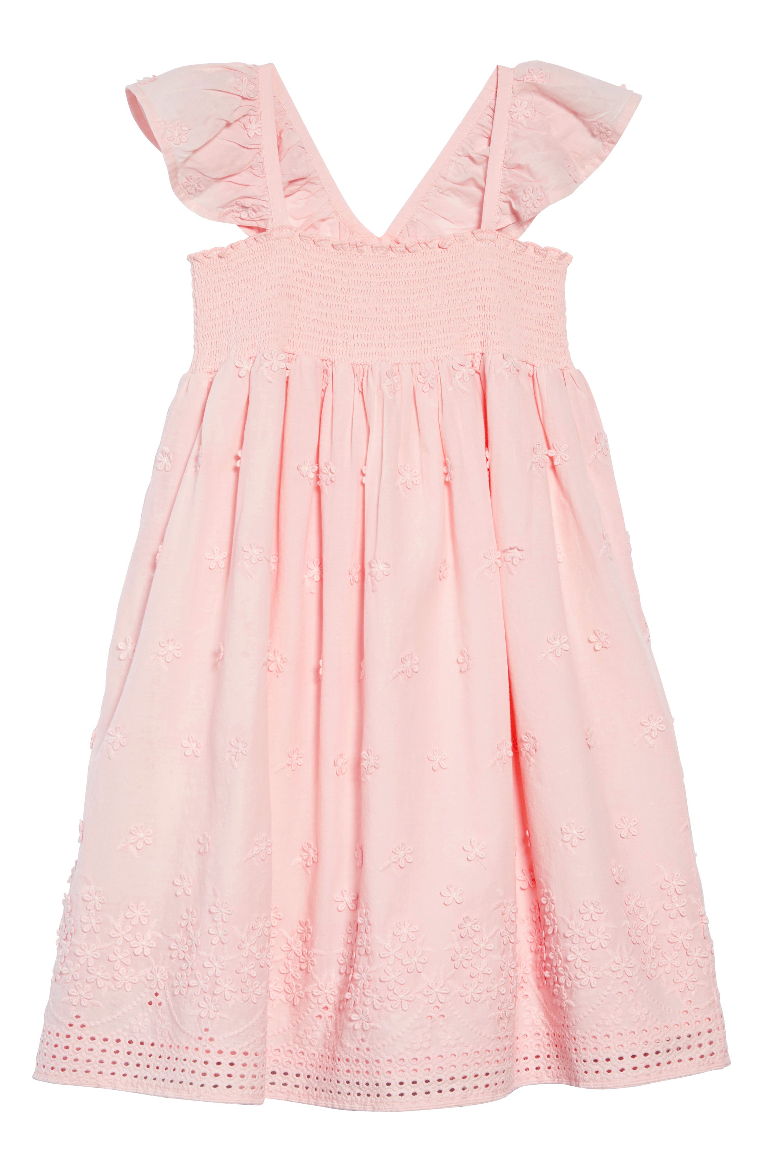 girls flutter sleeve dress