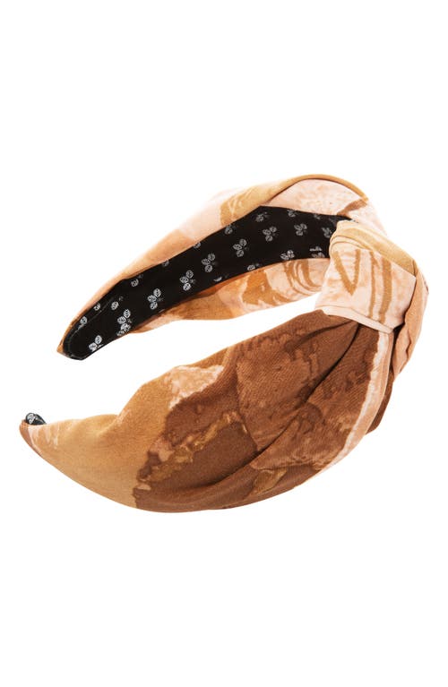 L. Erickson Mara Knot Headband in Brown at Nordstrom