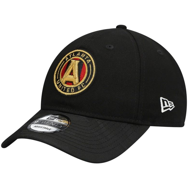 NEW ERA NEW ERA BLACK ATLANTA UNITED FC SHARP 9TWENTY ADJUSTABLE HAT