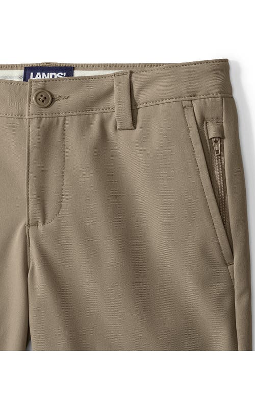 Lands' End School Uniform Girls Active Chino Shorts In Khaki