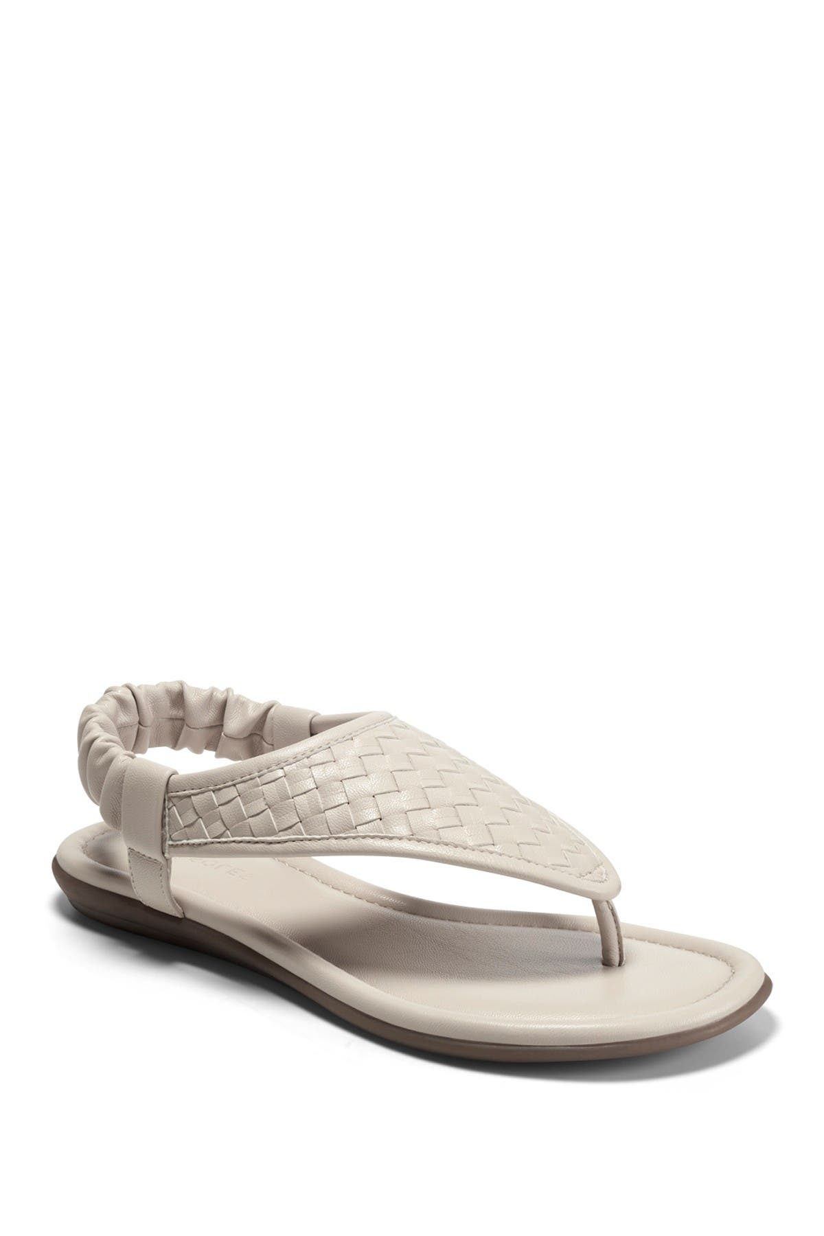 Aerosoles Chester Woven T-strap Sandal In Off White