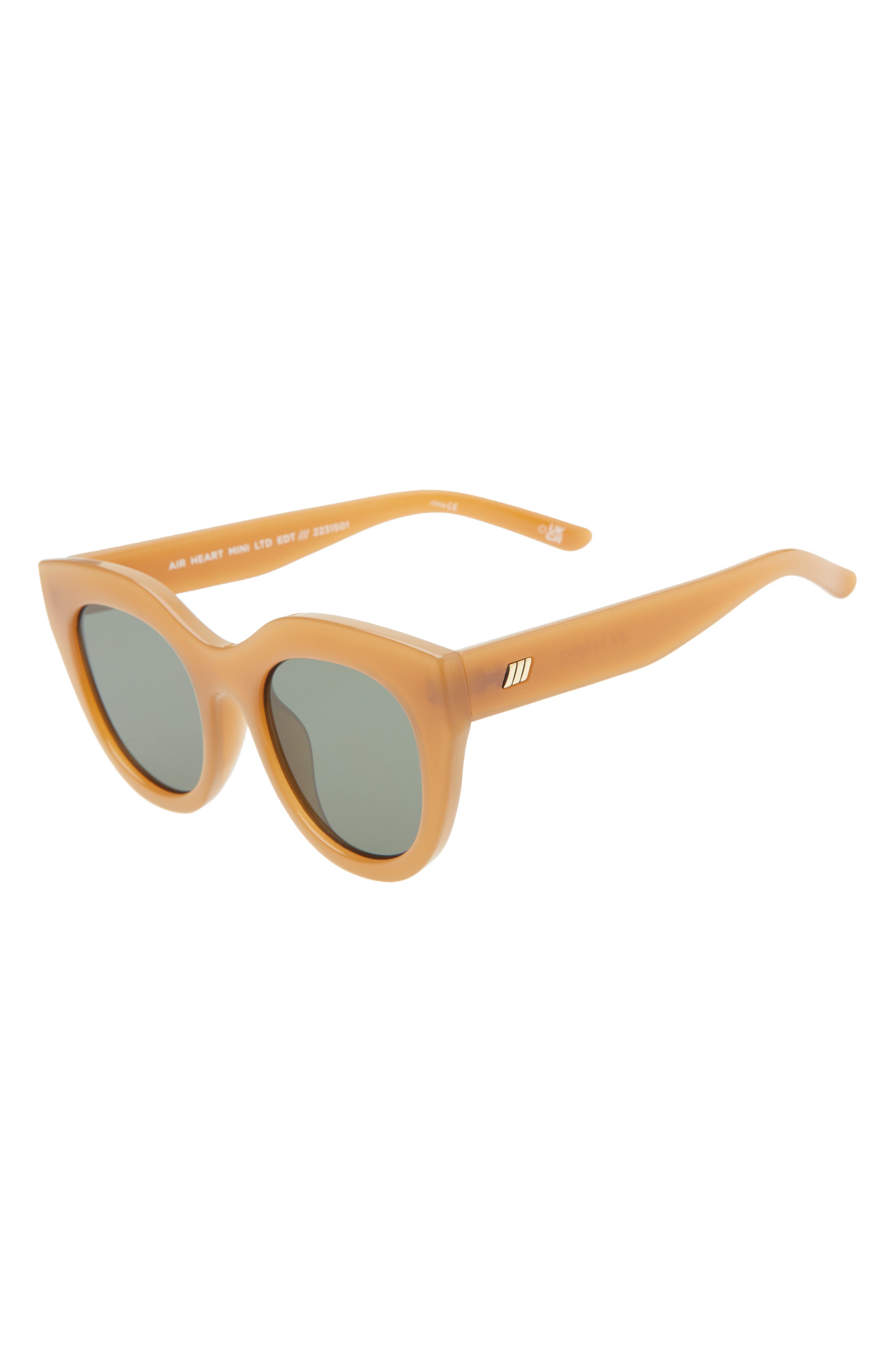 Le Specs Air Heart 45mm Cat Eye Sunglasses in Caramel at Nordstrom