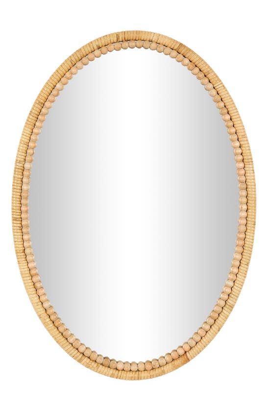 Vivian Lune Home Textured Oval Wall Mirror In Gold