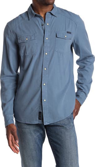 Lucky Brand Men's western Look Cotton Shirt Size Medium -  Canada