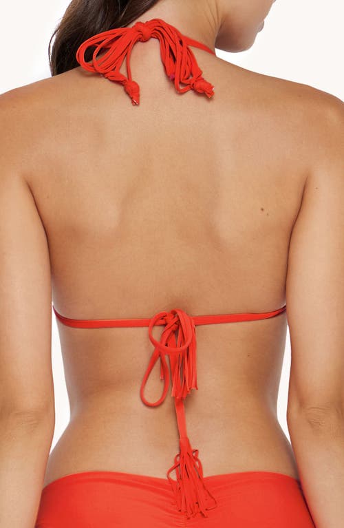 Pq Swim Isla Triangle Bikini Top In Milos