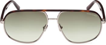 Tom Ford Maxwell Pilot Sunglasses, 59mm