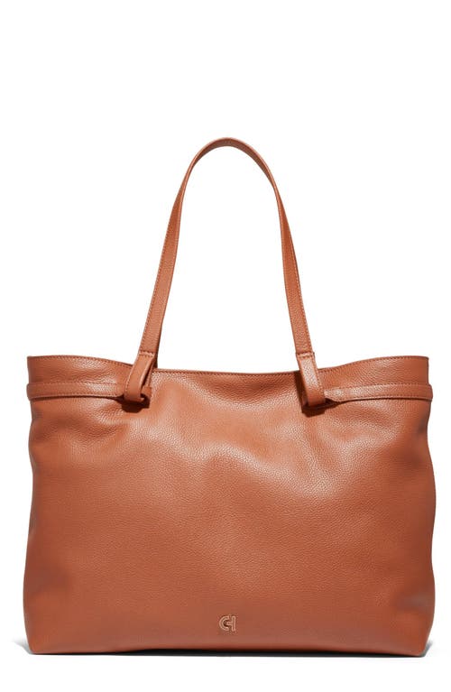 Essential Soft Leather Tote in British Tan
