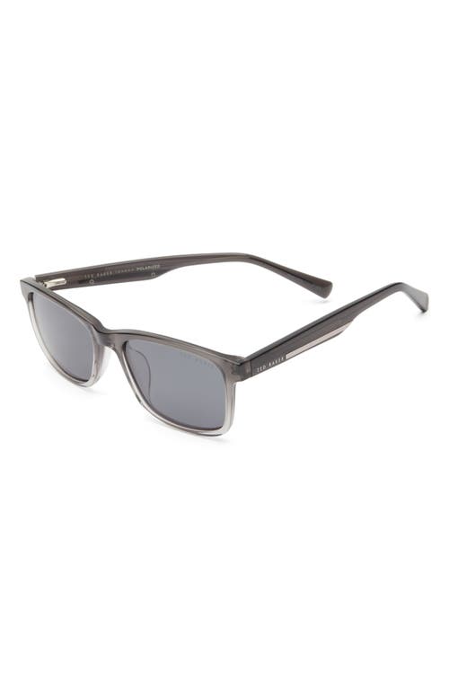Ted Baker London 54mm Polarized Square Sunglasses In Grey