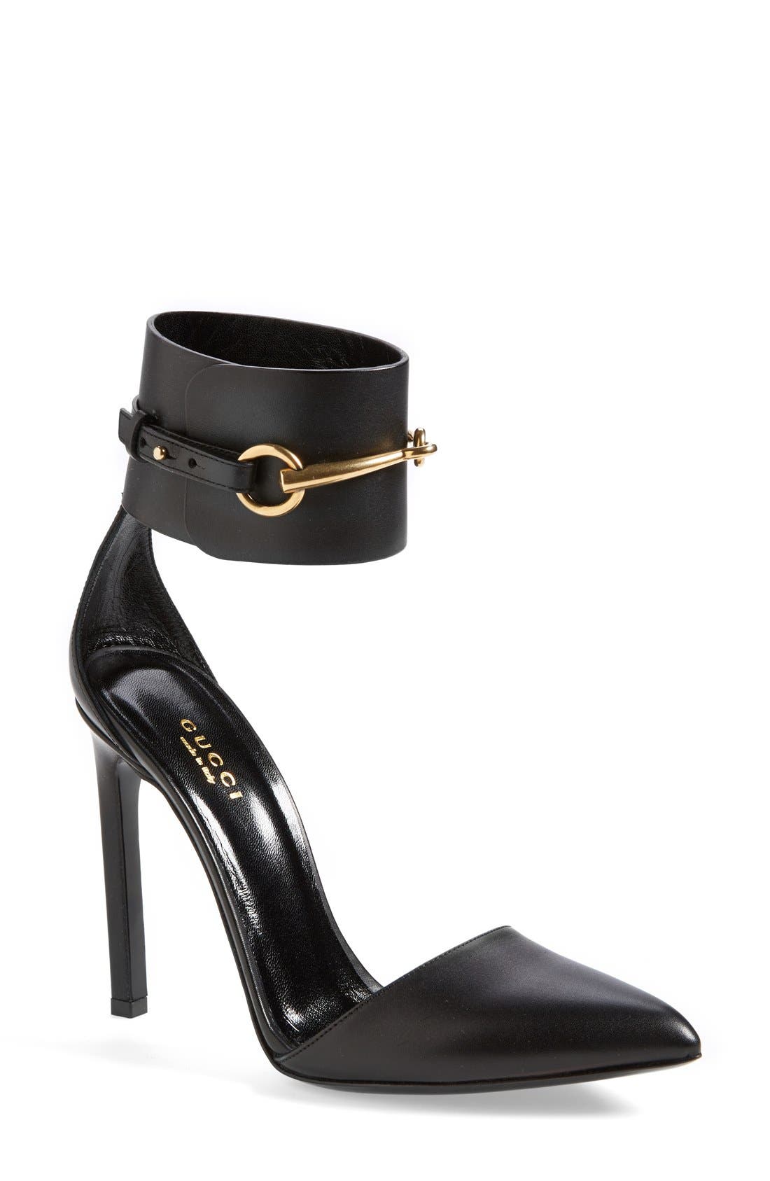 Gucci 'Ursula' Ankle Strap Pump (Women 