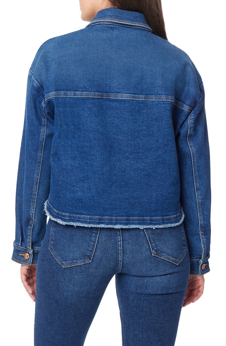 Kensie Oversize Pocket Crop Denim Jacket | Nordstromrack