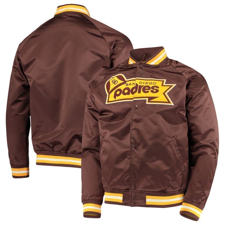 Mitchell & Ness Brown San Diego Padres Lightweight Satin Full-snap ...