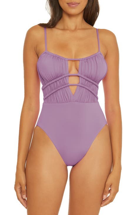 Women\'s Purple One-Piece Swimsuits Nordstrom 