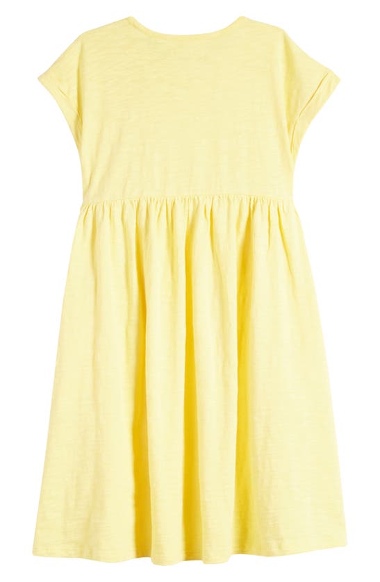 Shop Tucker + Tate Kids' Slub Cotton Dress In Yellow Finch
