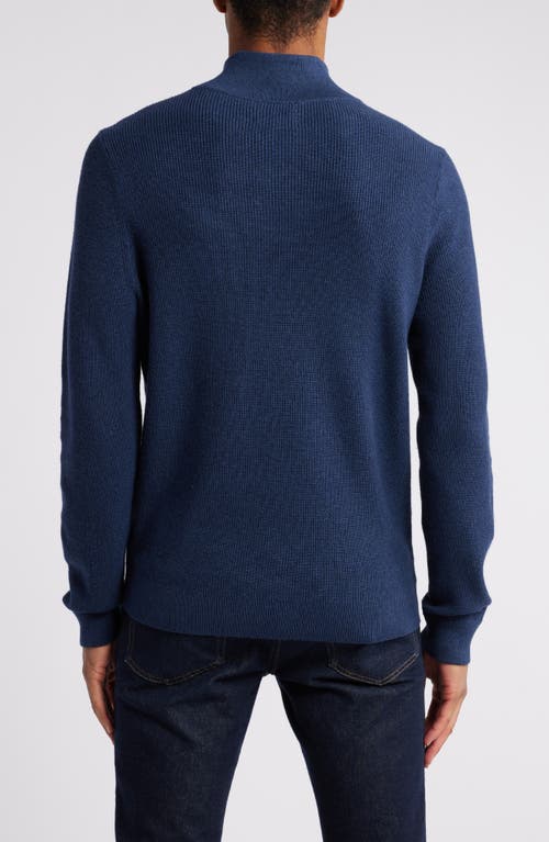 NORDSTROM NORDSTROM COTTON & CASHMERE QUARTER ZIP SWEATER 