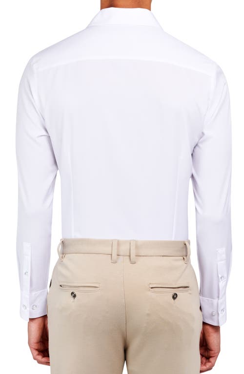 Brooklyn Brigade Slim Fit Solid Performance Dress Shirt In White