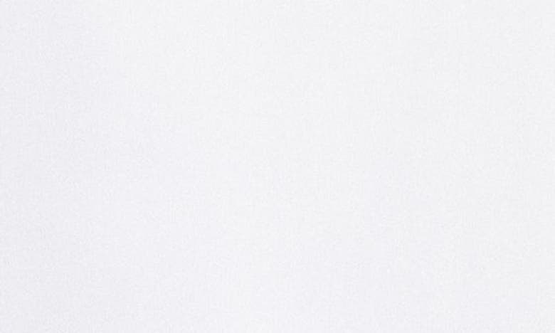 Shop Vince Band Collar Silk Tunic Blouse In Optic White