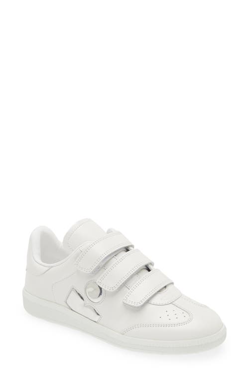 Isabel Marant Beth Low Top Sneaker In White/silver