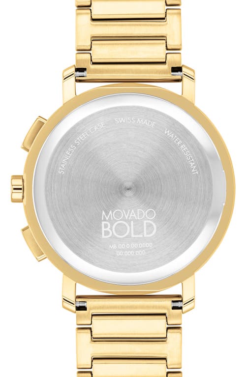 Shop Movado Bold Evolution 2.0 Chronograph Bracelet Watch, 42mm In Gold