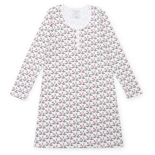 Shop Lila And Hayes Longsleeve Nightgown In Merry Little Cocktails