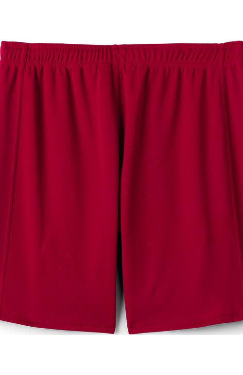 Lands' End School Uniform Mesh Gym Shorts In Red