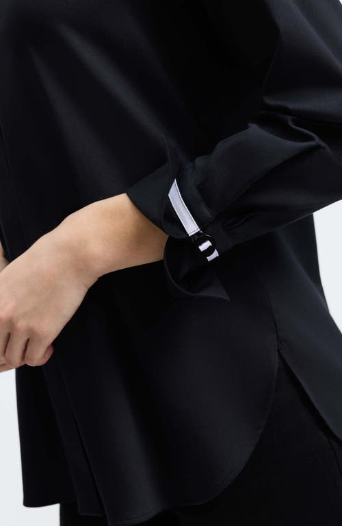 Foxcroft Iris Button-up Shirt In Black
