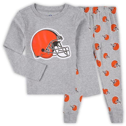 Outerstuff NFL Youth Girls Cleveland Browns Burnout Long Sleeve Tee