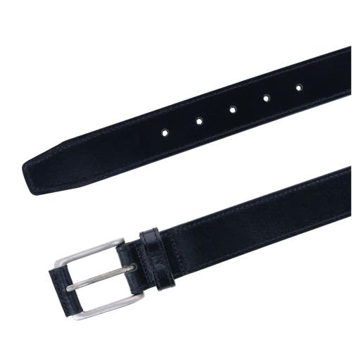 Trafalgar Wyatt 35mm Genuine Leather Casual Jean Belt In Black