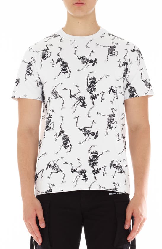 Shop Cult Of Individuality Skeleton Graphic T-shirt In White