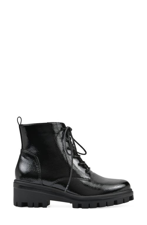 Cliffs By White Mountain Tappy Lug Sole Boot In Black Patent
