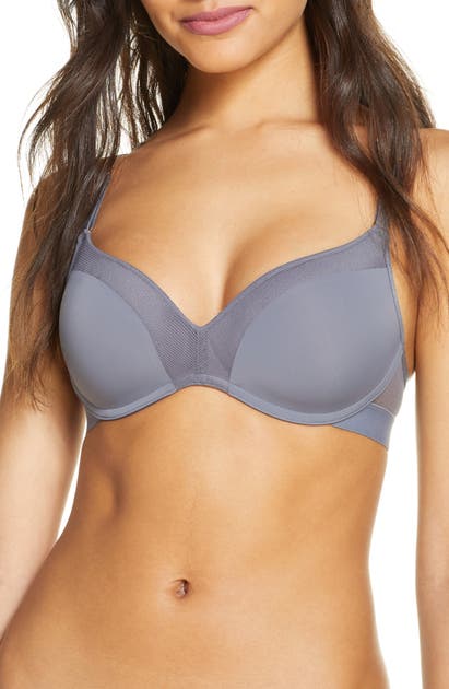 Lively The No-wire Push Up Bra In Steel Grey