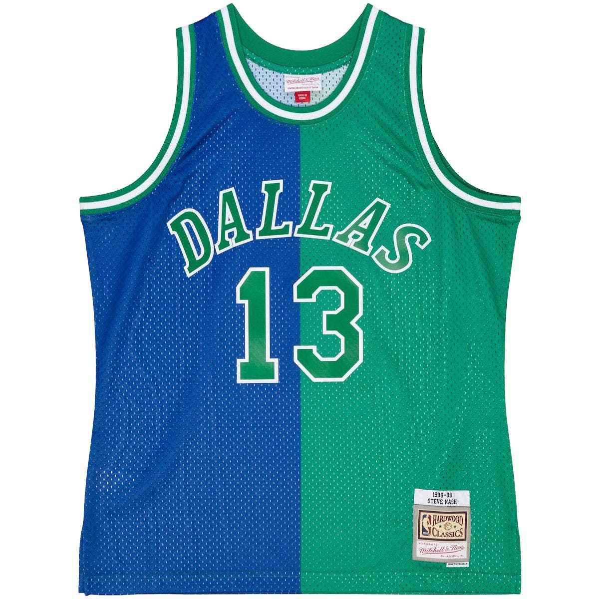 Steve Nash Dallas Mavericks Mitchell & Ness Big & Tall Hardwood Classics  1998/99 Swingman Jersey - Blue