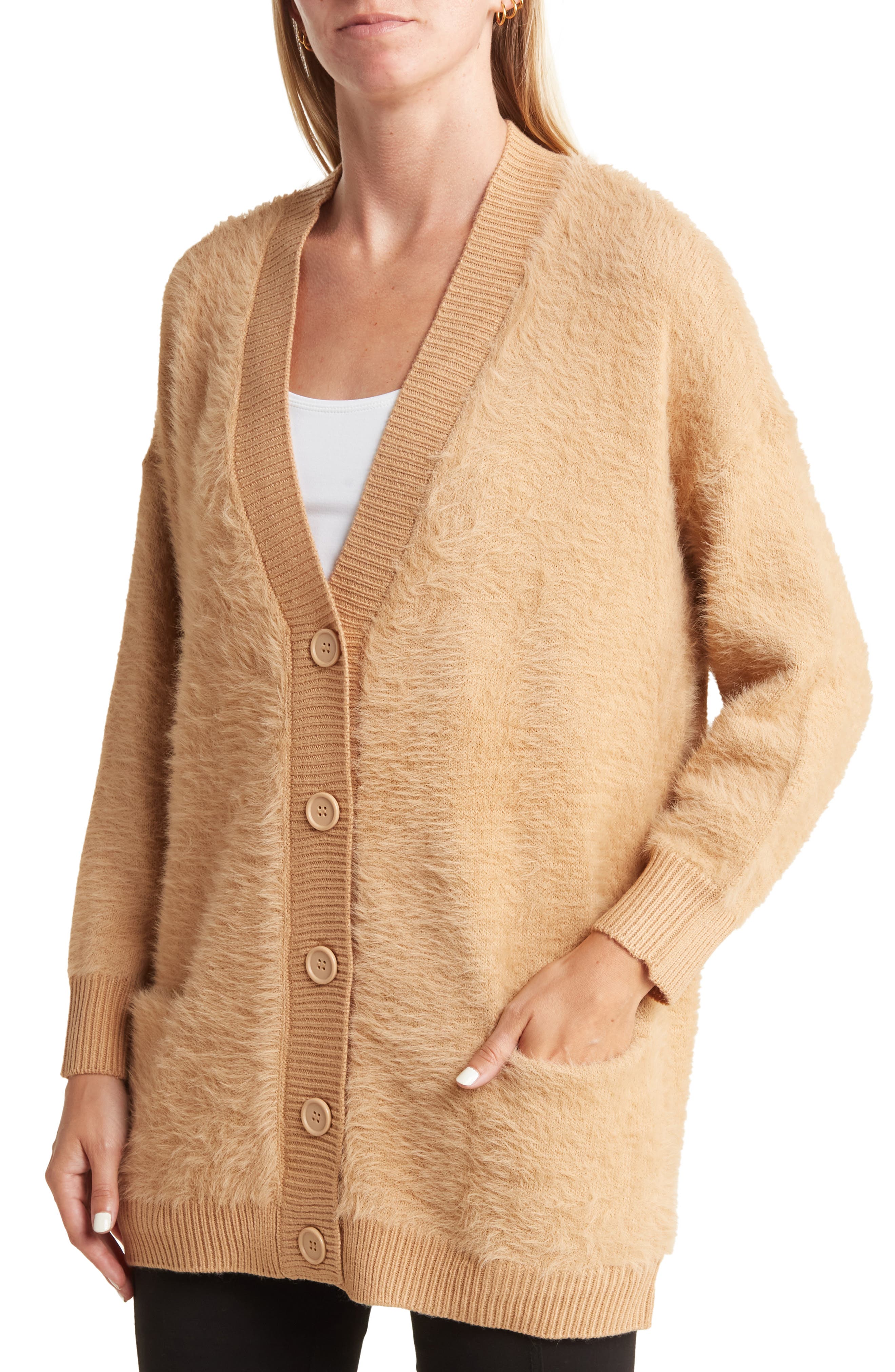 Beige Cardigan Sweaters for Women 