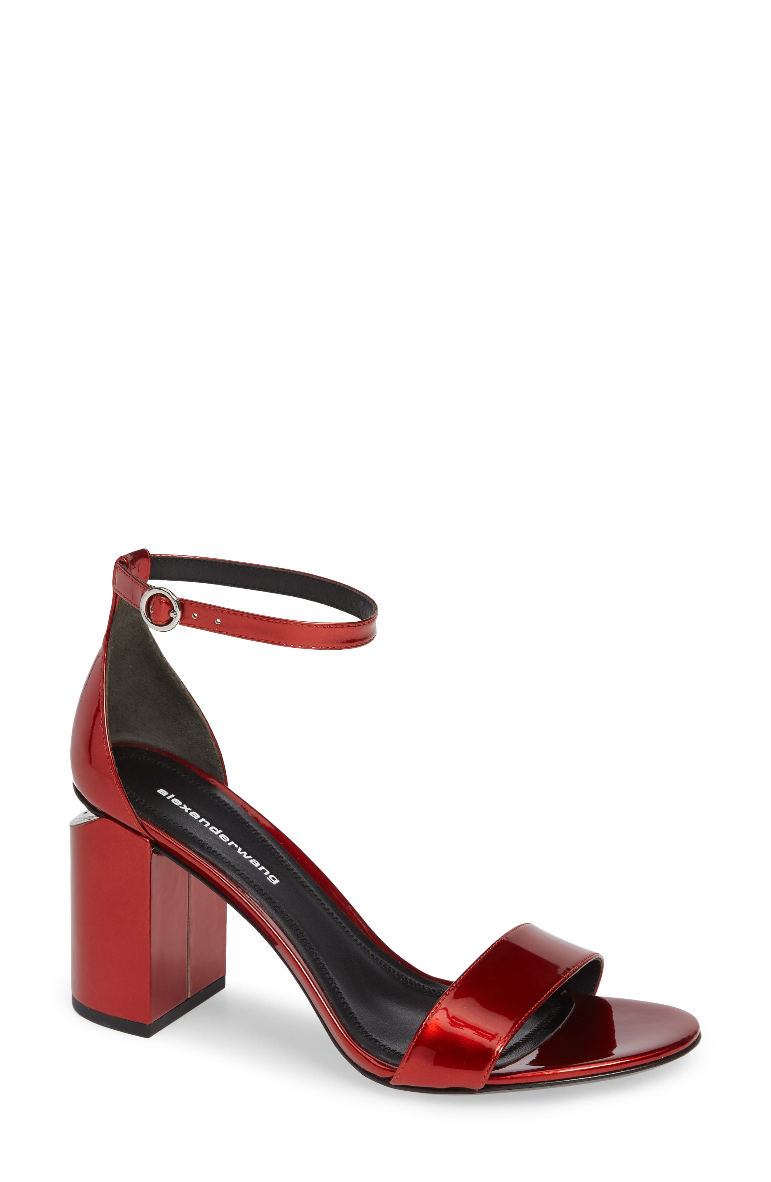 Alexander Wang New Abby Ankle Strap Sandal - Red