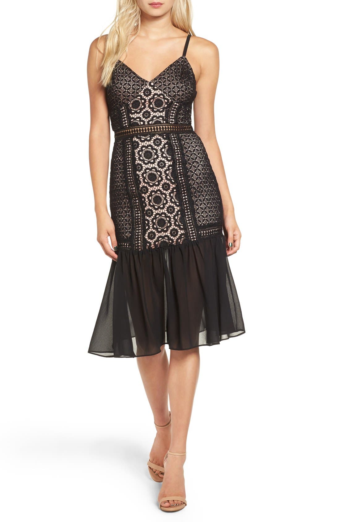 Glamorous Lace Midi Dress Nordstrom