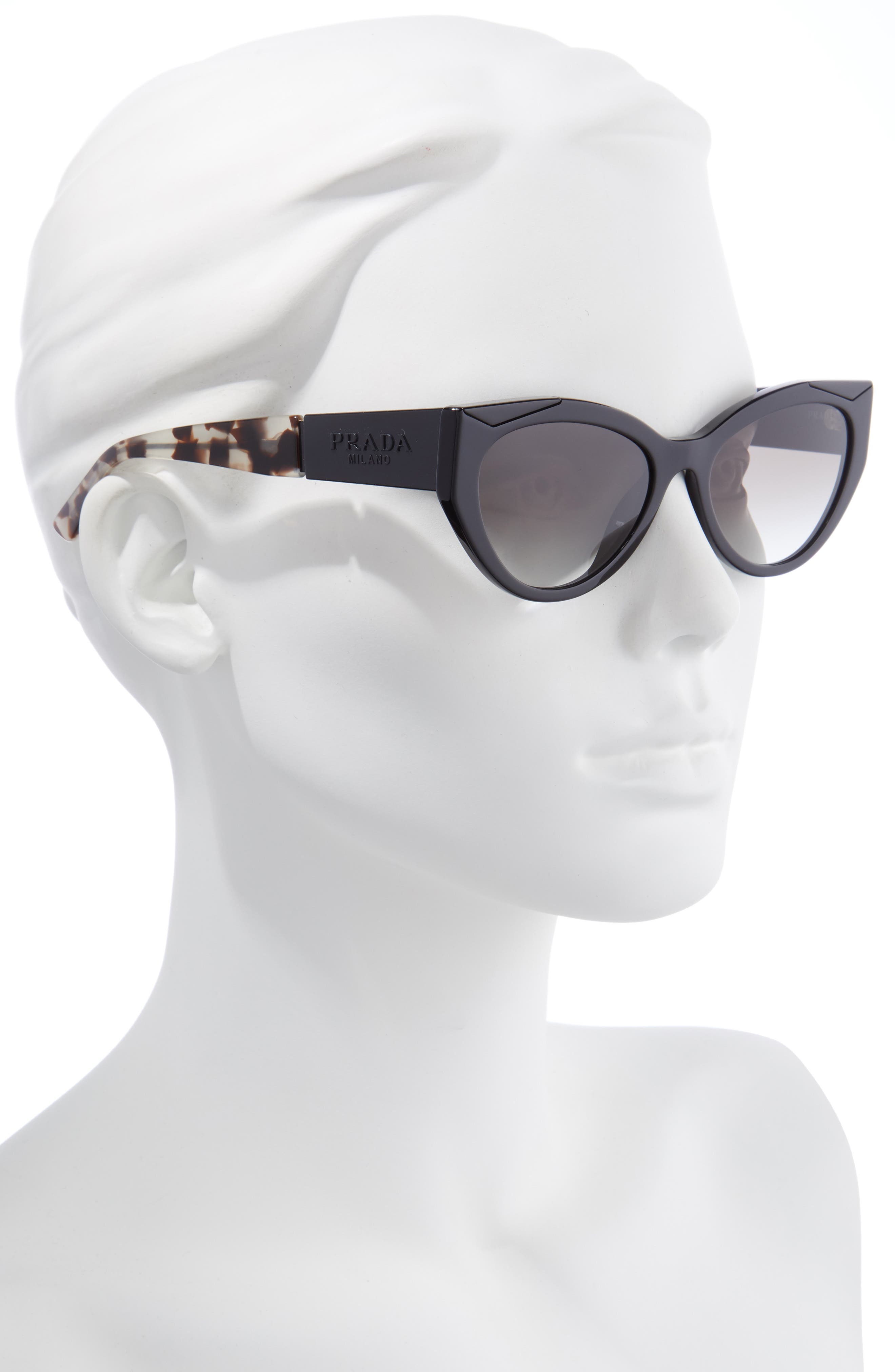 prada 55mm butterfly sunglasses