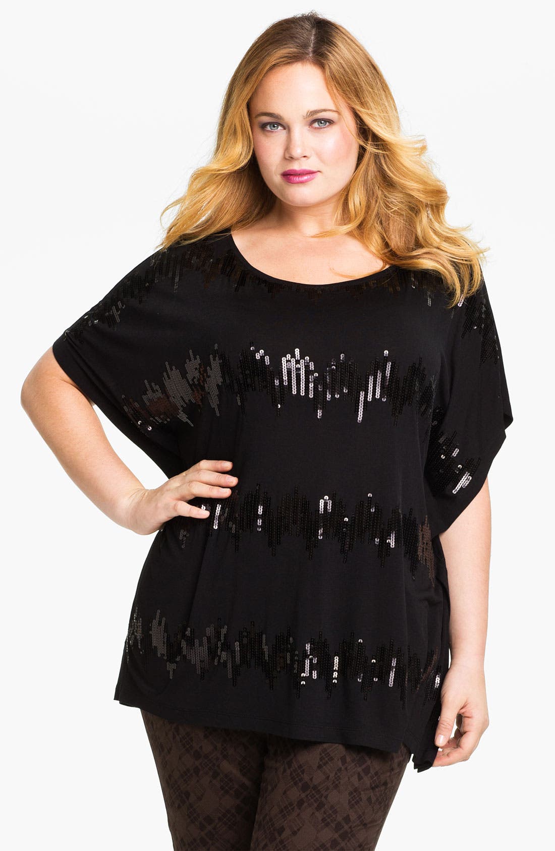 Kische Boxy Sequin Top (Plus) Nordstrom