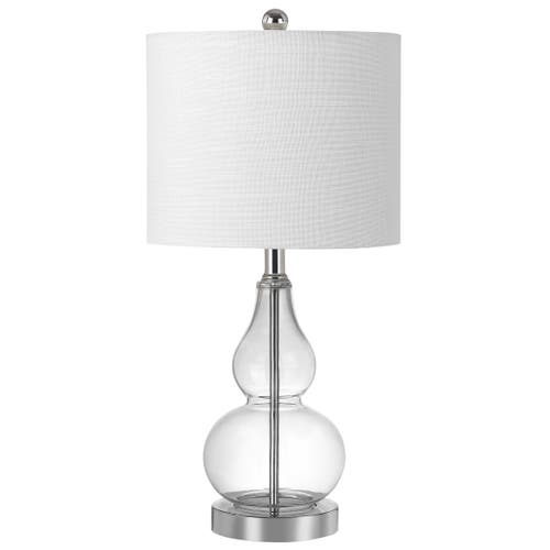 Jonathan Y Anya Mini Glass Led Table Lamp In Clear
