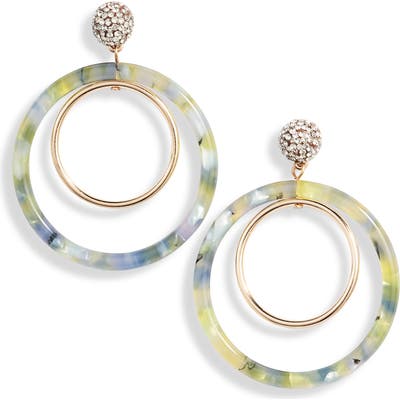 Lele Sadoughi Double Ring Hoop Earrings