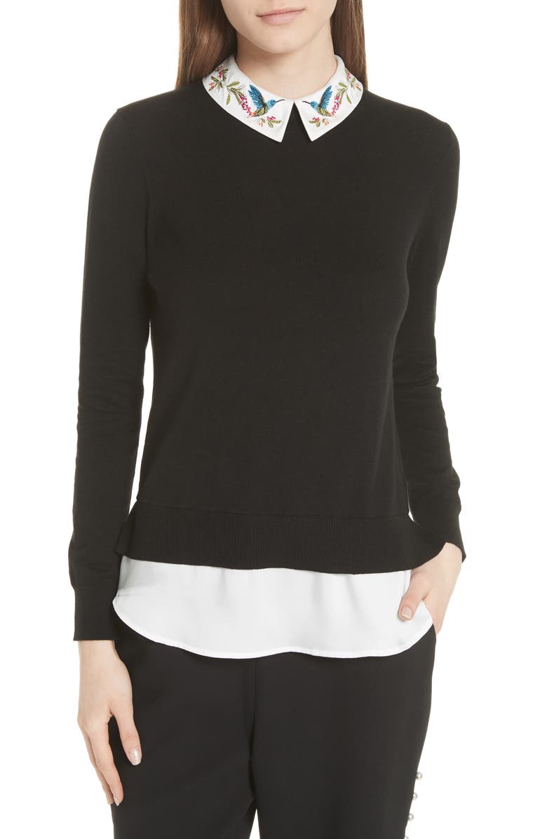 Ted Baker London Highgrove Layered Look Sweater | Nordstrom