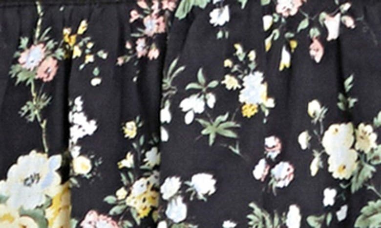 ENGLISH FACTORY ENGLISH FACTORY FLORAL PRINT PINTUCK MINIDRESS