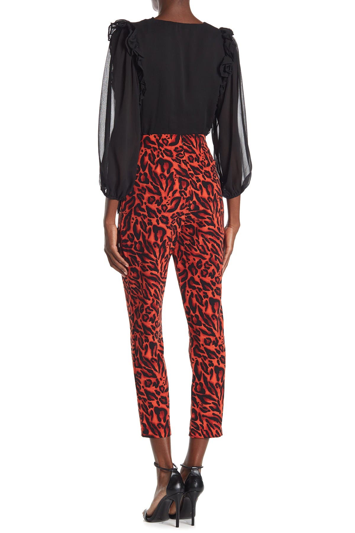 high waisted leopard pants