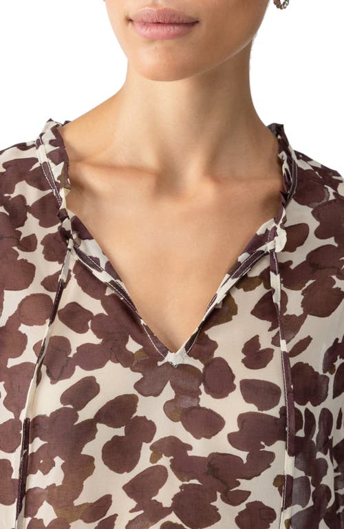 SANCTUARY SANCTUARY WATERMARK TIE NECK TOP 