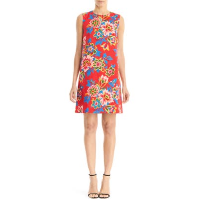 Carolina Herrera Sleeveless Shift Dress, Red