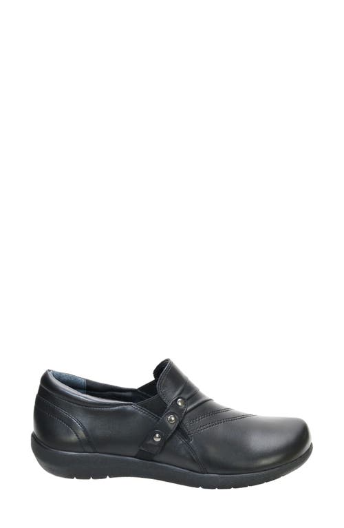 Shop David Tate Serene Loafer In Black Brushed Calf