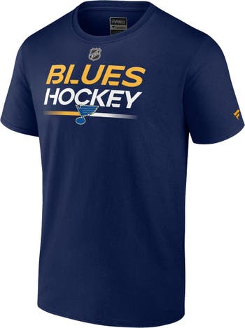 St. Louis Blues Fanatics Branded Authentic Pro Long Sleeve T-Shirt - Navy