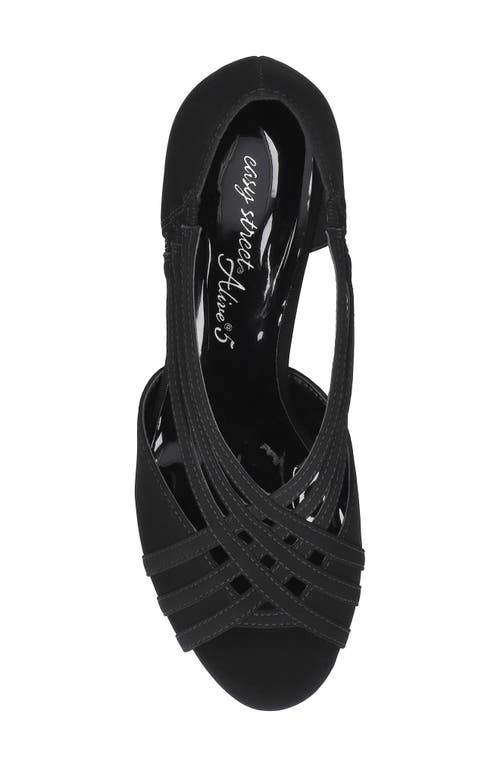 Shop Easy Street Oceana Strappy Sandal In Black