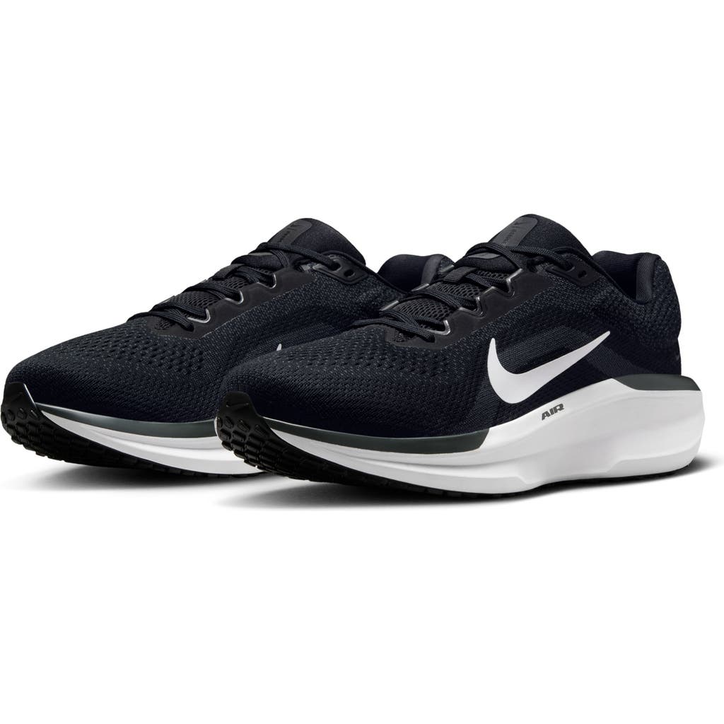Nike Air Winflo 11 Running Shoe In Black/white/anthracite