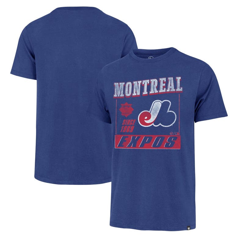 Shop 47 ' Blue Montreal Expos Cooperstown Collection Outlast Franklin T-shirt